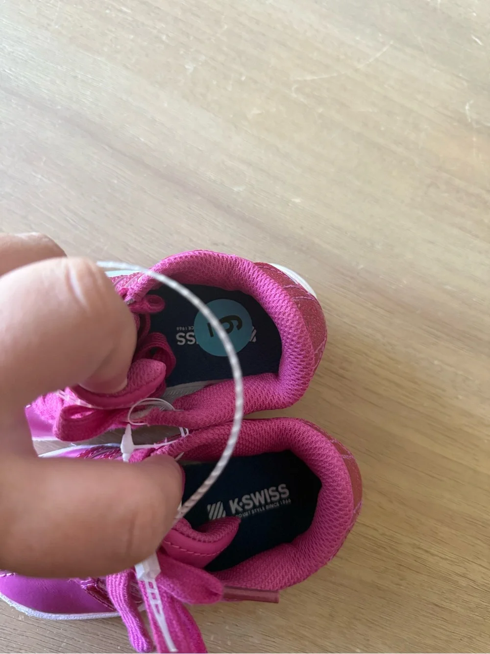 NWT K-Swiss Hot Pink Kids' Lace-Up Sneakers